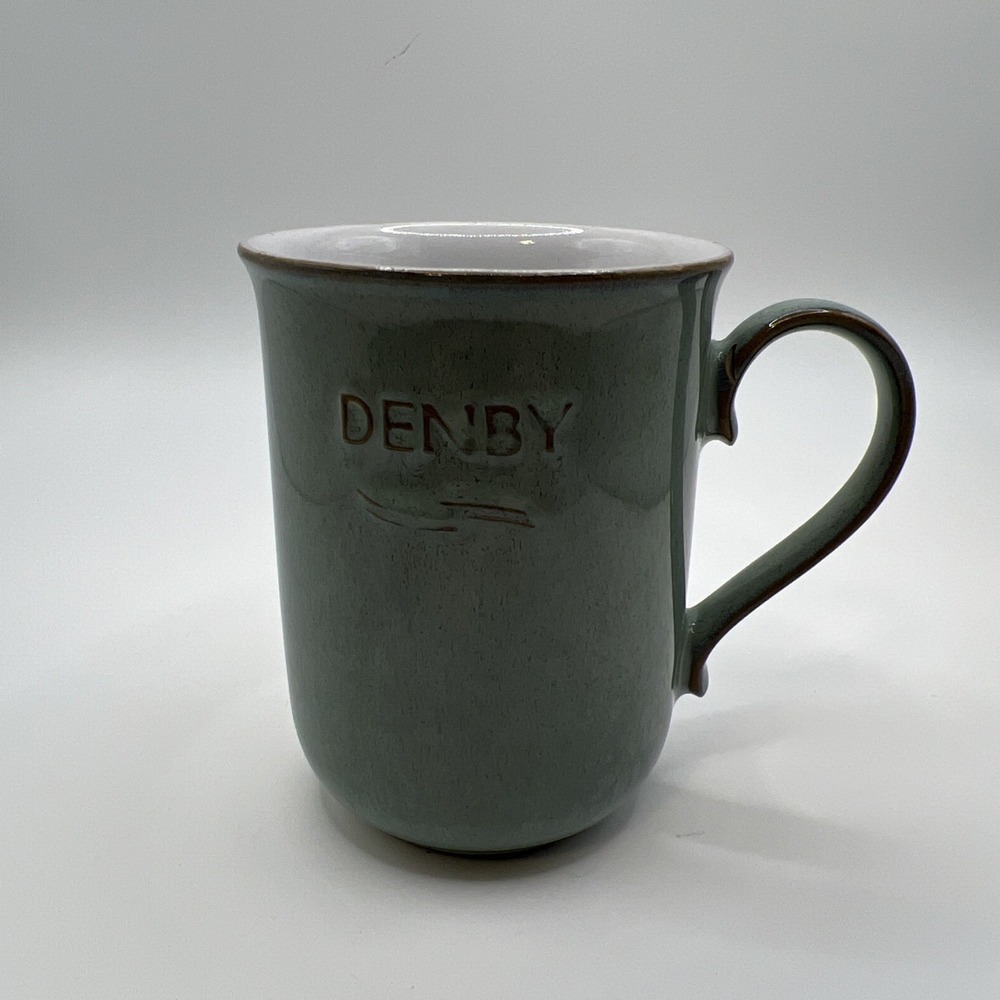 Denby Langley Regency Green Advertising Coffee Mug, England